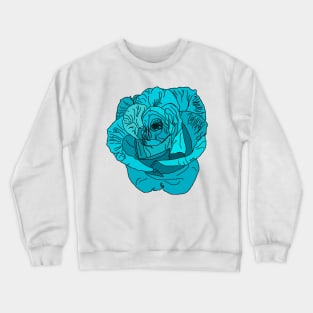 Turquoise rose Crewneck Sweatshirt